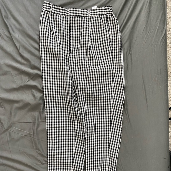 Black and white plaid business pants - Picture 1 of 5
